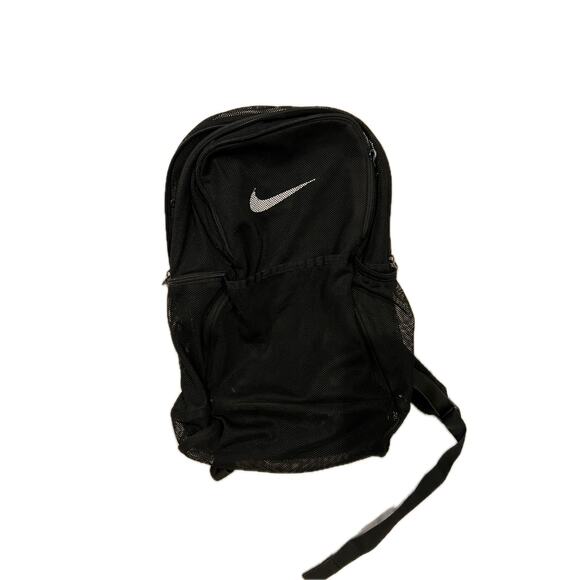 Nike Mesh See Through Backpack Black - Picture 1 of 5